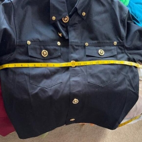 Versace Heritage Fit Cotton Shirt Jacket - Picture 14 of 16